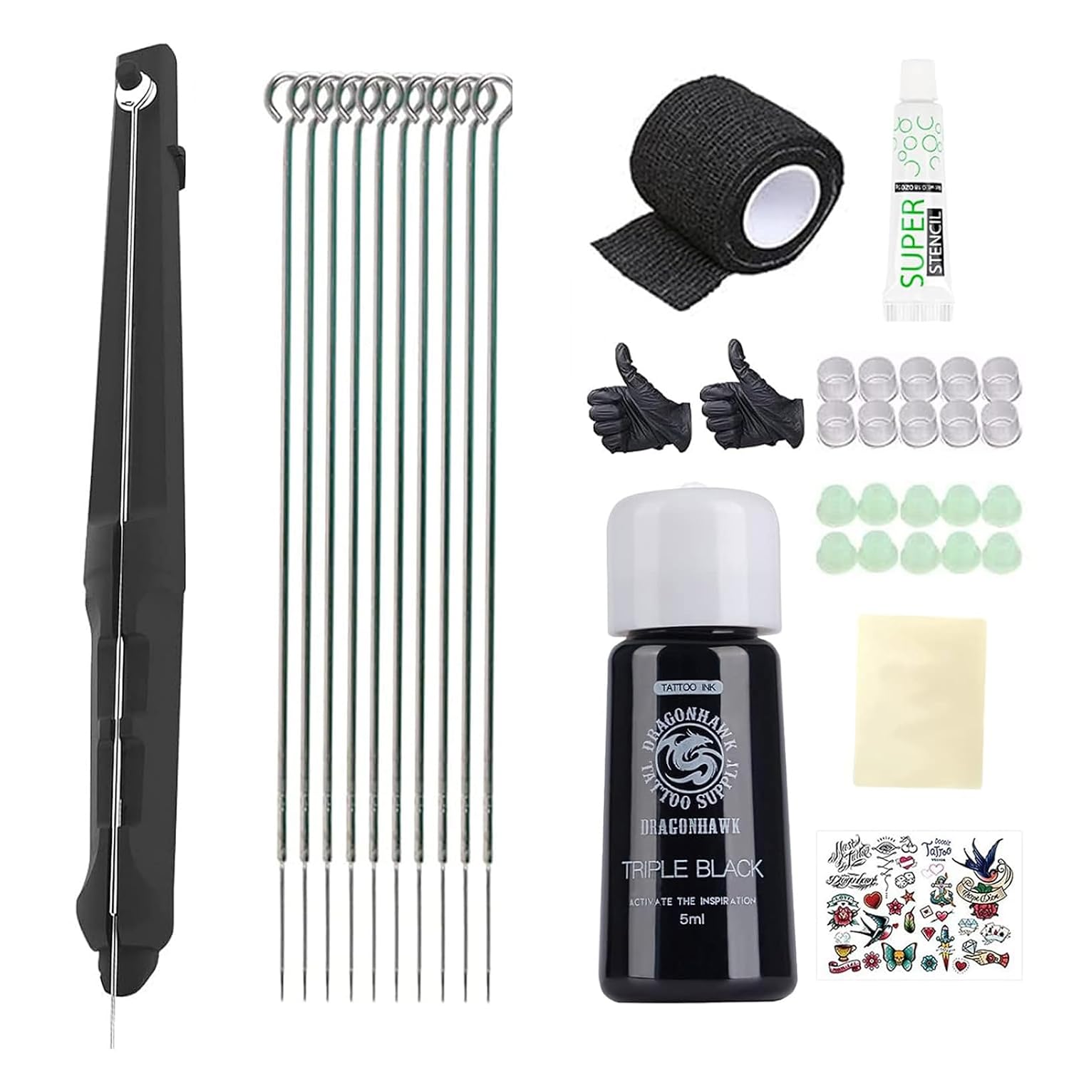 Dragonhawk Poke Stick Tattoo Kit for Beginners