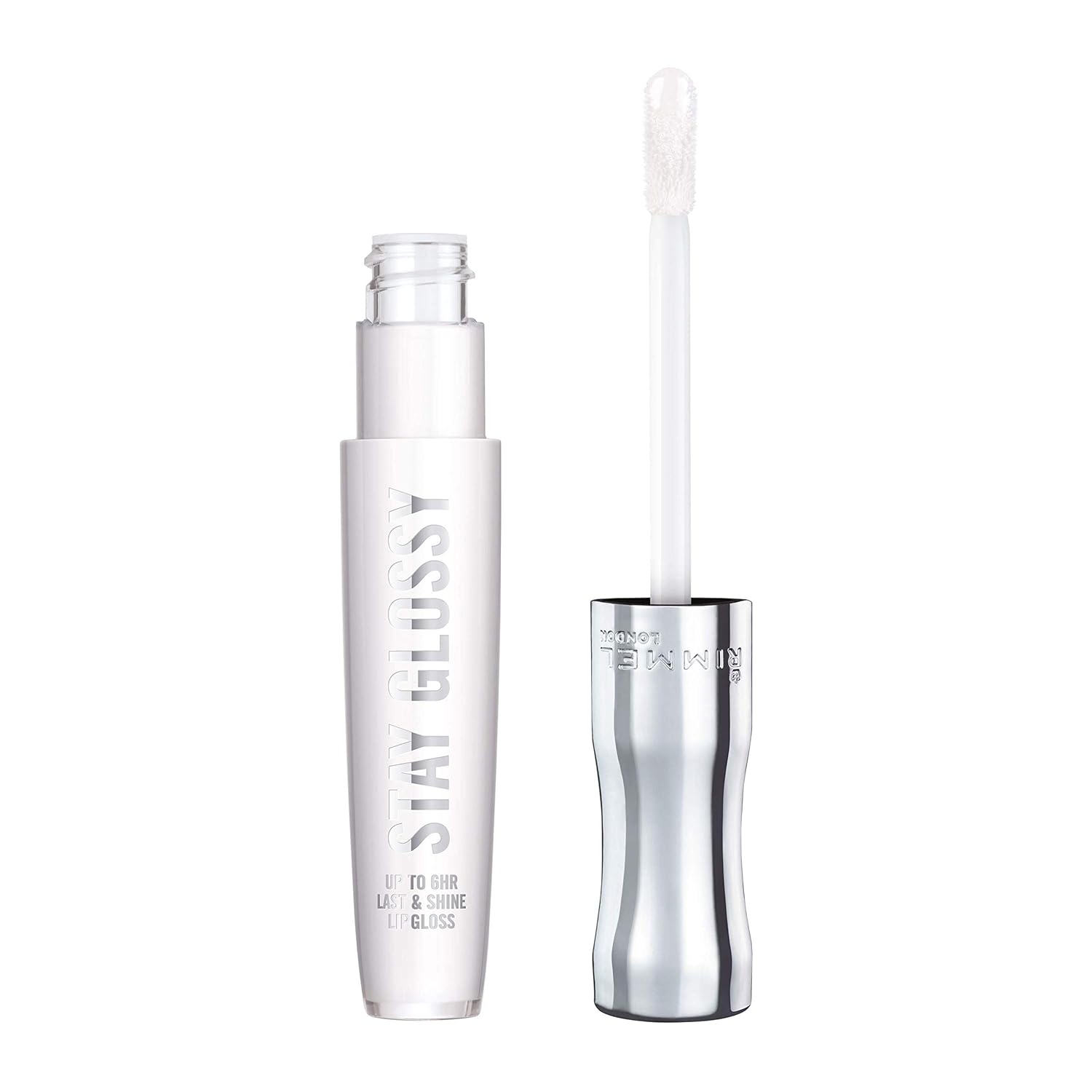 Rimmel Stay Glossy Lip Gloss - Non-Sticky and Lightweight Formula for Lip Color and Shine - 820 Seduce Me, .18oz