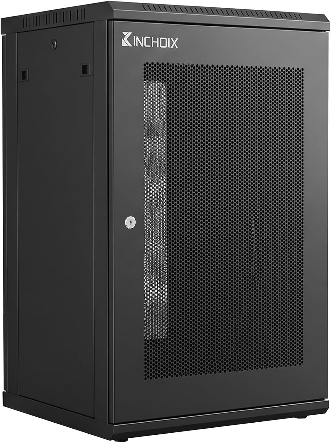 15U Server Cabinet Network Rack Enclosure Cabinet Enclosure for Computer Data Networking Electronic Equipment, Removable Side Panels, Lockable Door, 30in Depth for 19” IT Equipment, A/V Devices