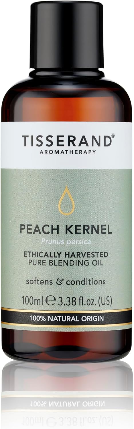 Tisserand Aromatherapy - Peach Kernel Oil - Ethically Harvested Carrier Oil - Face and Body Blending Oil - 100% Natural and Pure Carrier Oil for Essential Oils Mixing