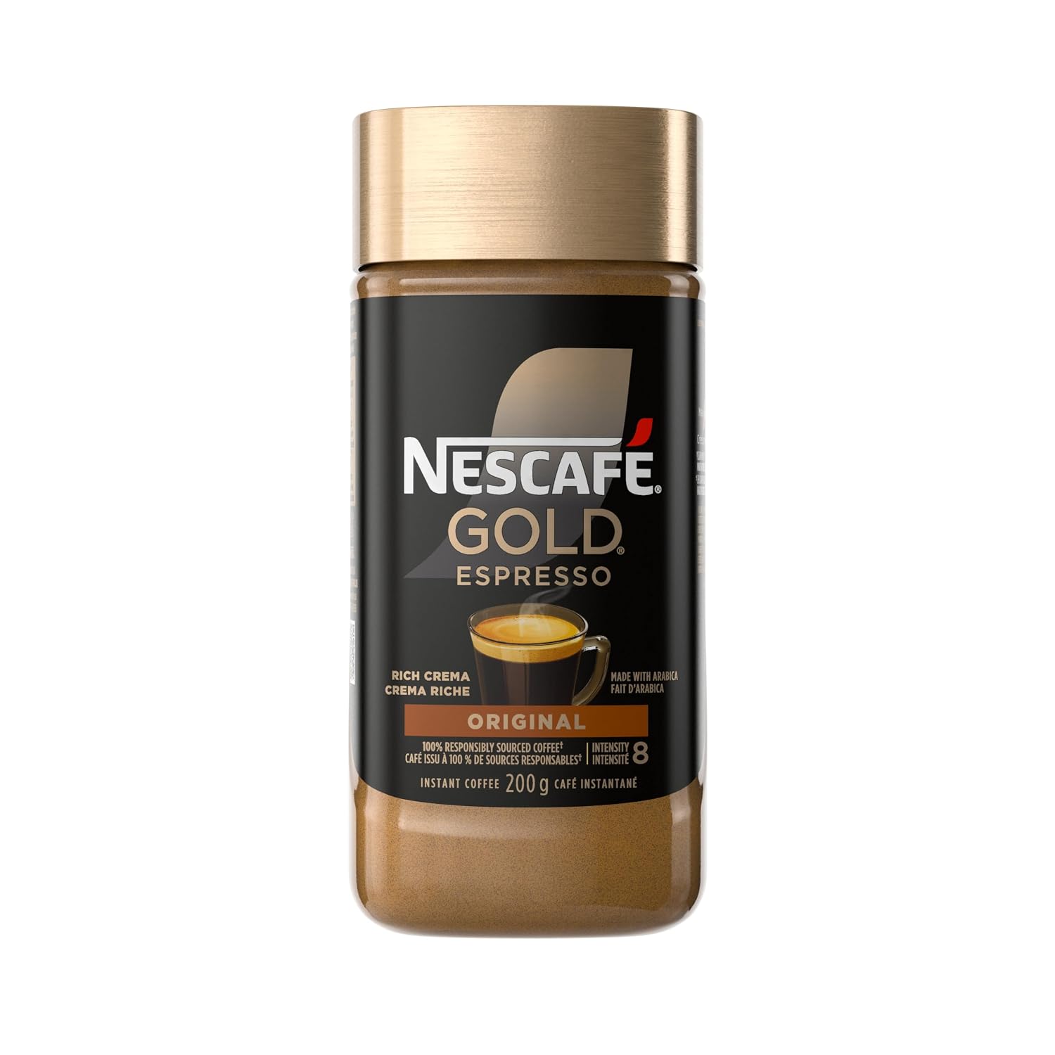 NESCAFE Gold Espresso Instant Coffee, 200g/7.1 oz., {Imported from Canada}