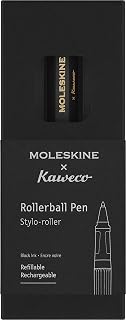Moleskine x Kaweco, Roller Pen, 0.7mm Point, Black with Black Ink