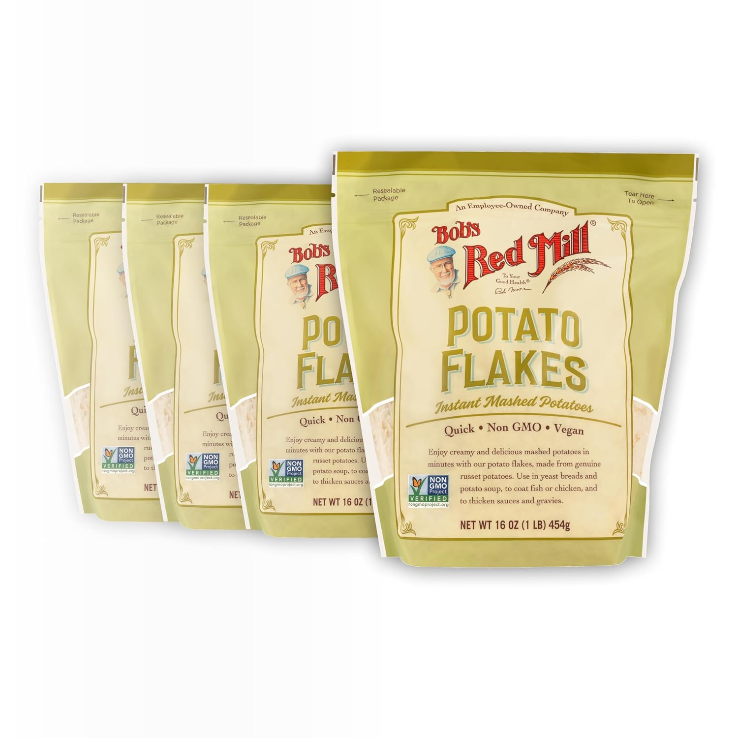 Bob's Red Mill Potato Flakes, 16oz (4 Pack)