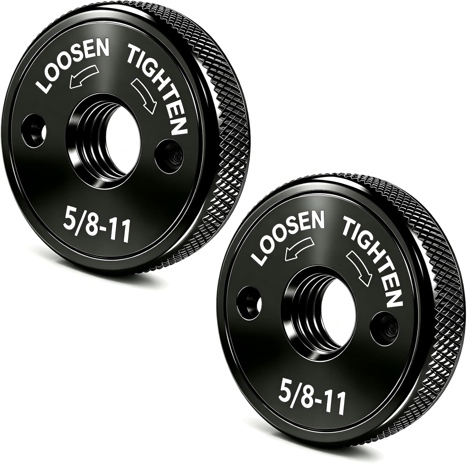 Angle Grinder Nut 5/8"-11, 2 PCS Self-Locking Flange Nuts