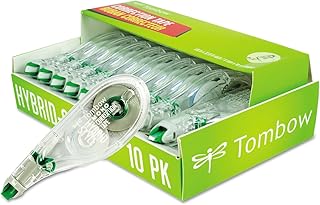 Tombow 68721 MONO Hybrid Correction Tape, 10-Pack. Easy To Use Applicator for Instant Corrections