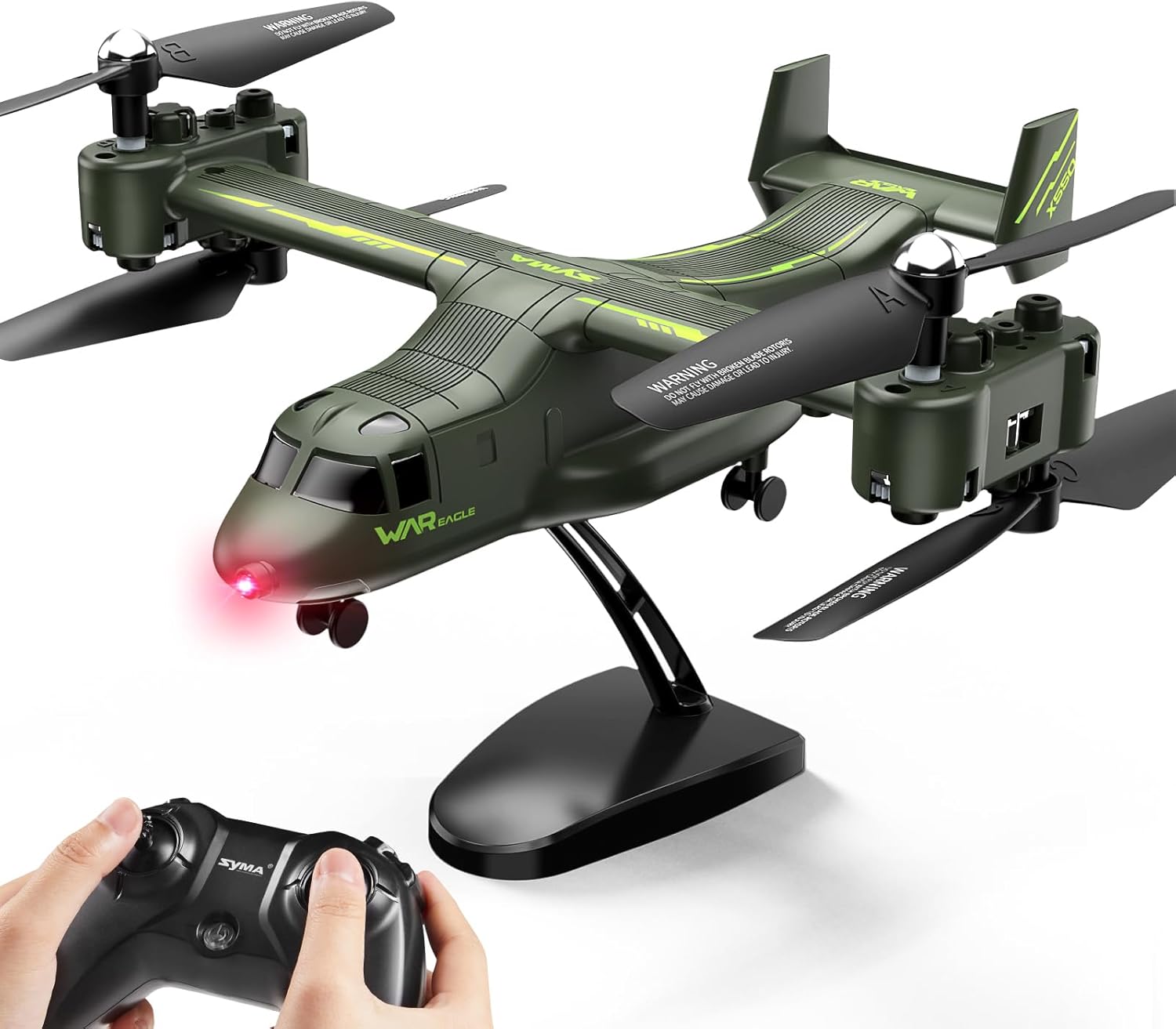 SYMA X550 Military RC Helicopter, 4 Channel Remote Control Helicopter with High & Low Speed, Multiple Stunt Flying, Altitude Hold, Army Model for Display and Collectibles