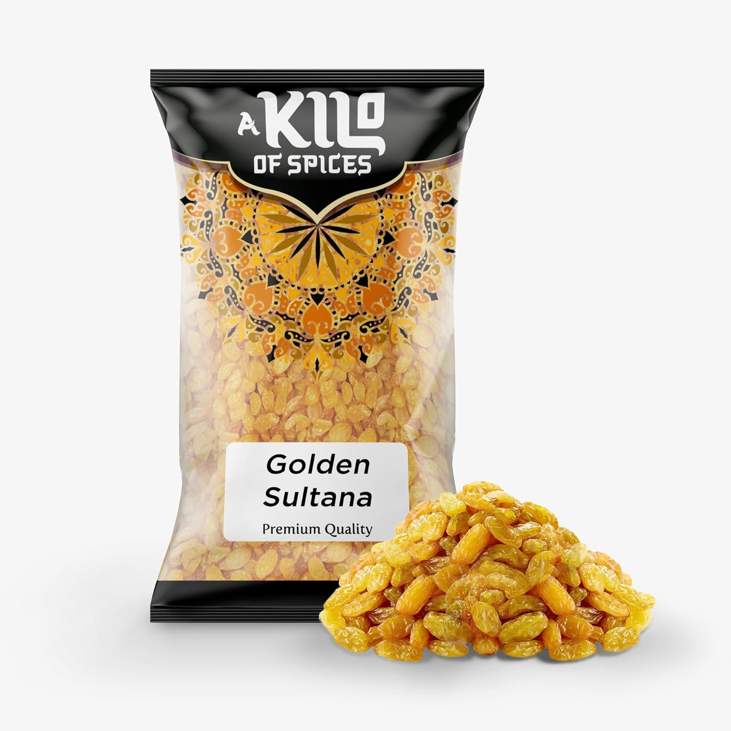 A Kilo of Spices | Golden Sultanas 1KG, Golden Raisins, Dried Raisins, Sultanas for baking