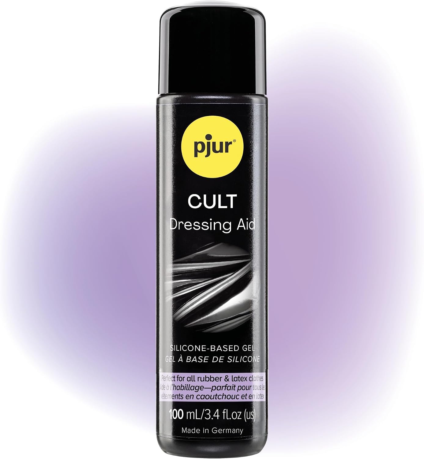pjur Cult Dressing Aid for Latex & Rubber Clothing – Special Dressing Formula for Easy Application, Odorless & Preservative-Free, 3.4 oz / 100 ml
