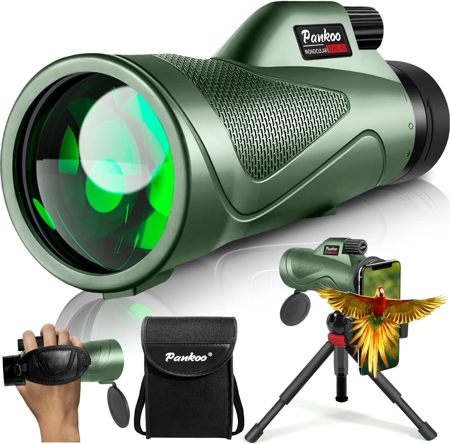 10x50 Powerfull Binoculars for Adults with Low Light Night Vision,Large Eyepiece,10 Seconds Quick Focus,Waterproof Wide Angle Binoculars for Bird Watching,Hunting,Concerts