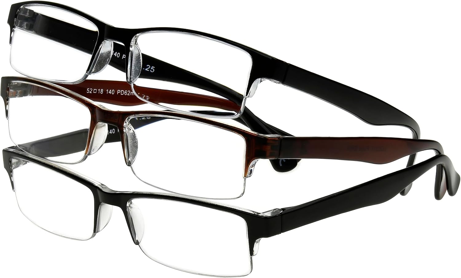 Foster Grant Men's Pete Rectangular Reading Glasses