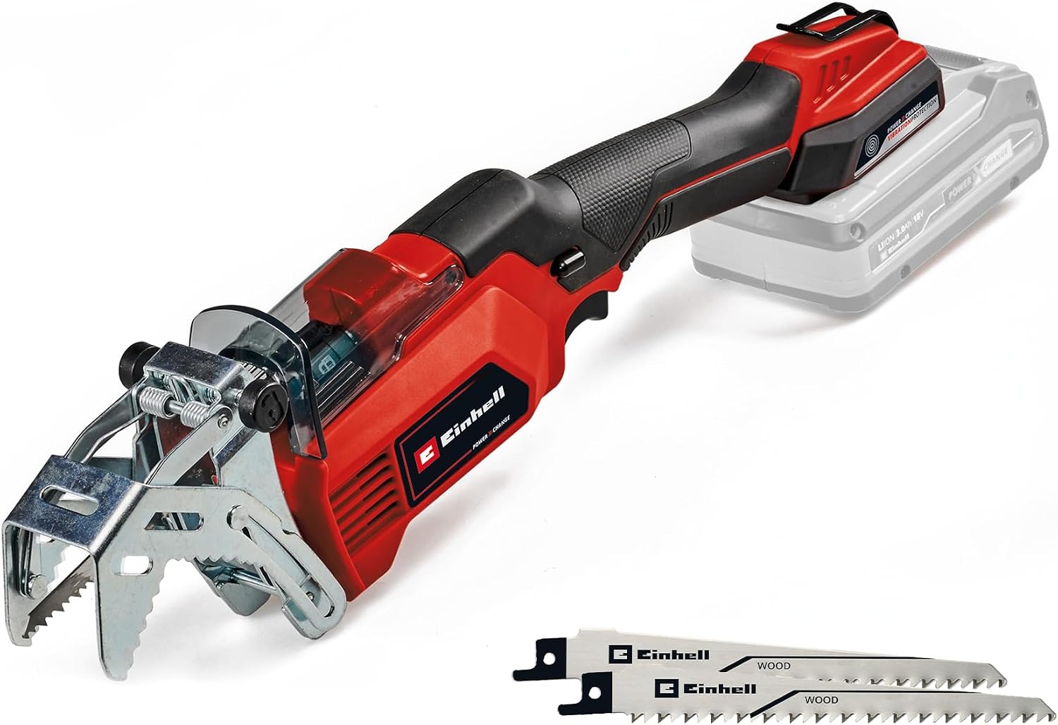 Einhell Power X-Change 18V Cordless Pruning Saw - Small, Lightweight Hand-Held Pruner for Cutting Branches, Trimming Bushes - GE-GS 18/150 Li Solo Electric Branch Saw Cordless (Battery Not Included)