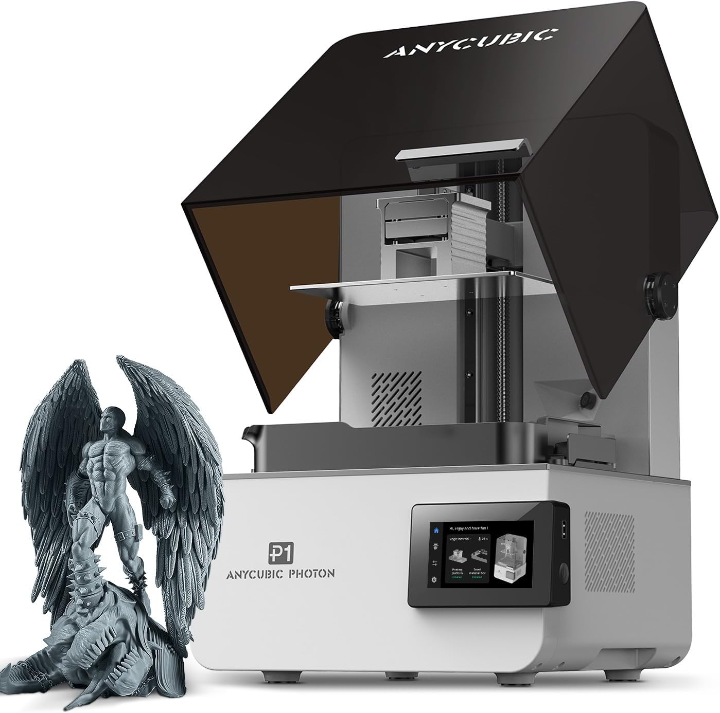 ANYCUBIC Photon P1 Resin 3D Printer, Stability Ball Screw, 14K Precision & LighTurbo 4.0, 8000cps Resin Compatible, Large Build Size 8.78x4.96x9.05in