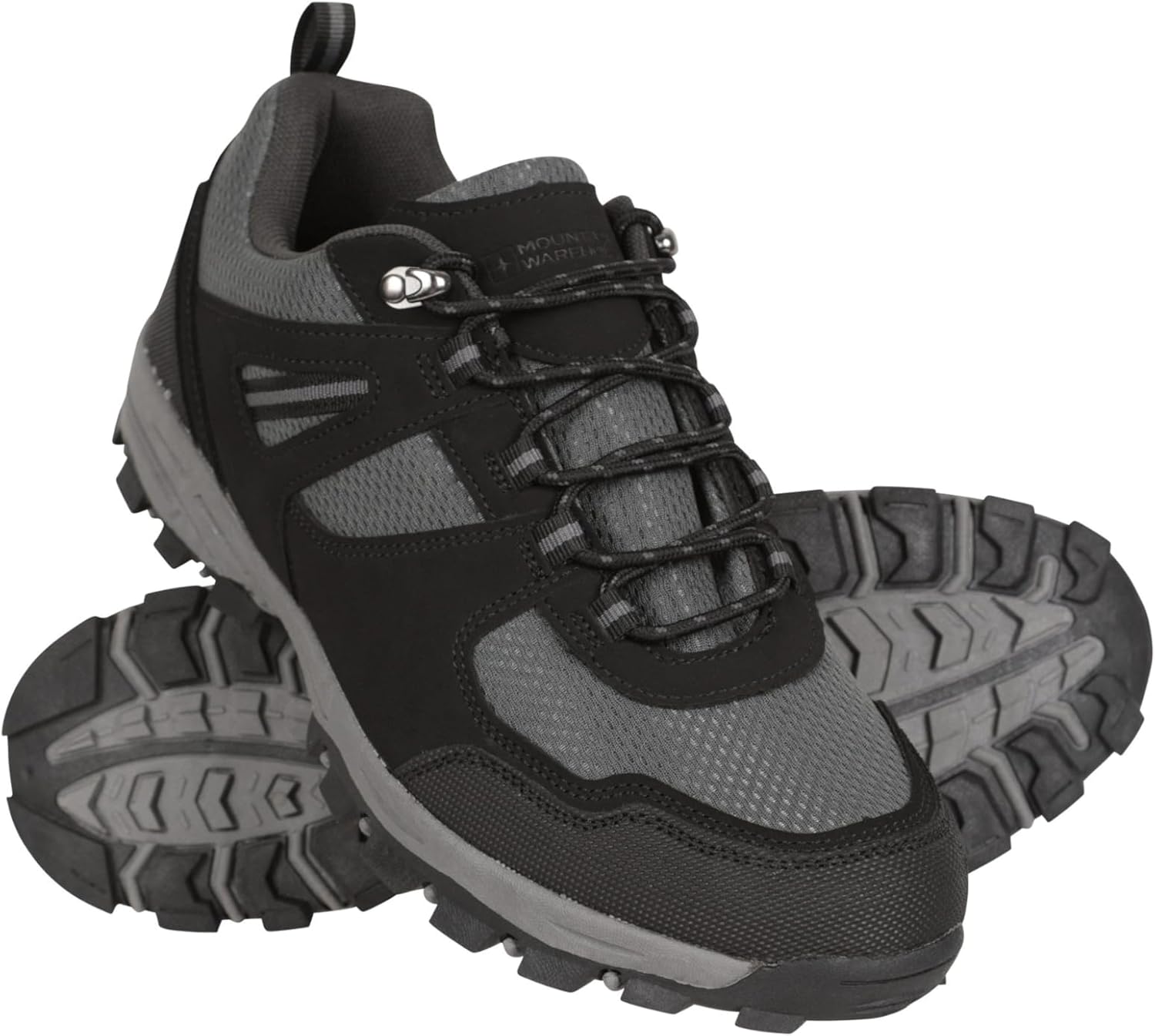 Mountain Warehouse McLeod Mens Shoes - Lightweight All Season Shoes, Durable Walking Shoes, Breathable Hiking Shoes, Mesh Lining Running Shoes - for Travelling, Camping