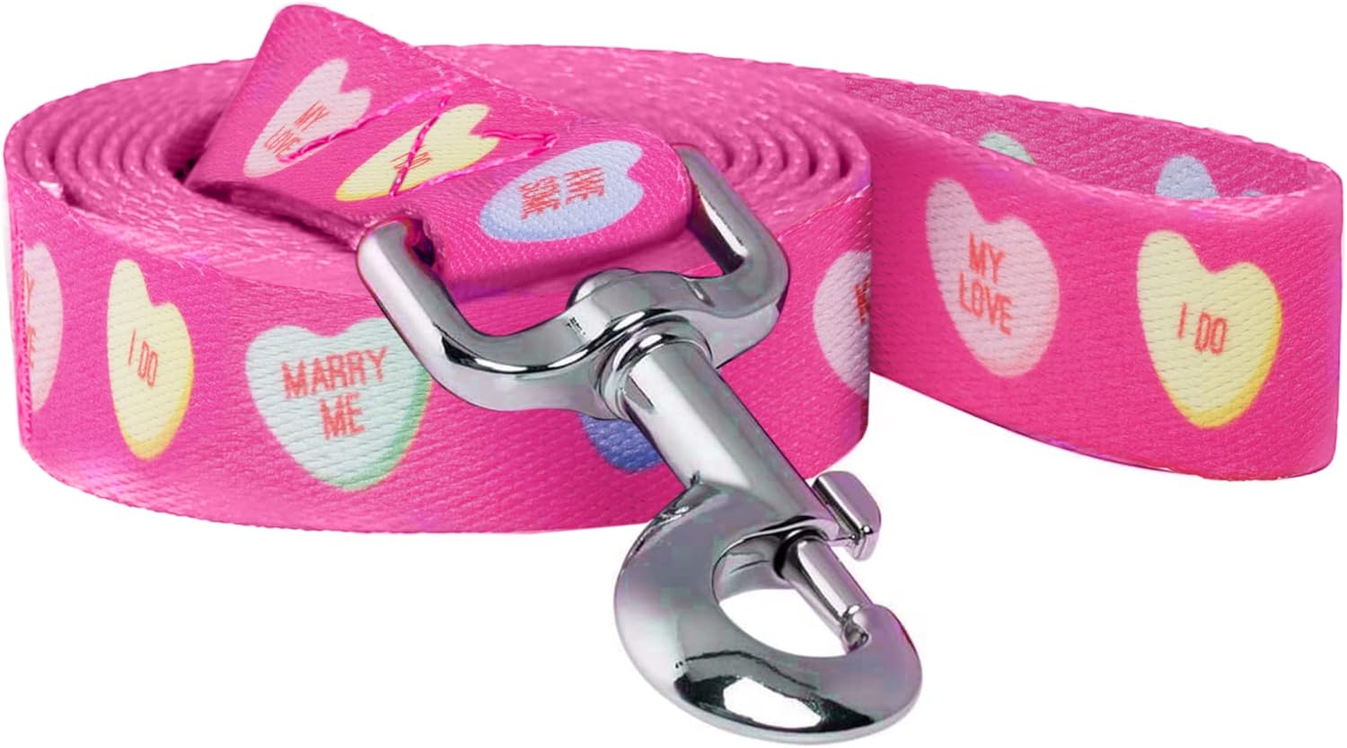 Native Pup Valentine's Day Dog Leash (Valentine's Candy Hearts)