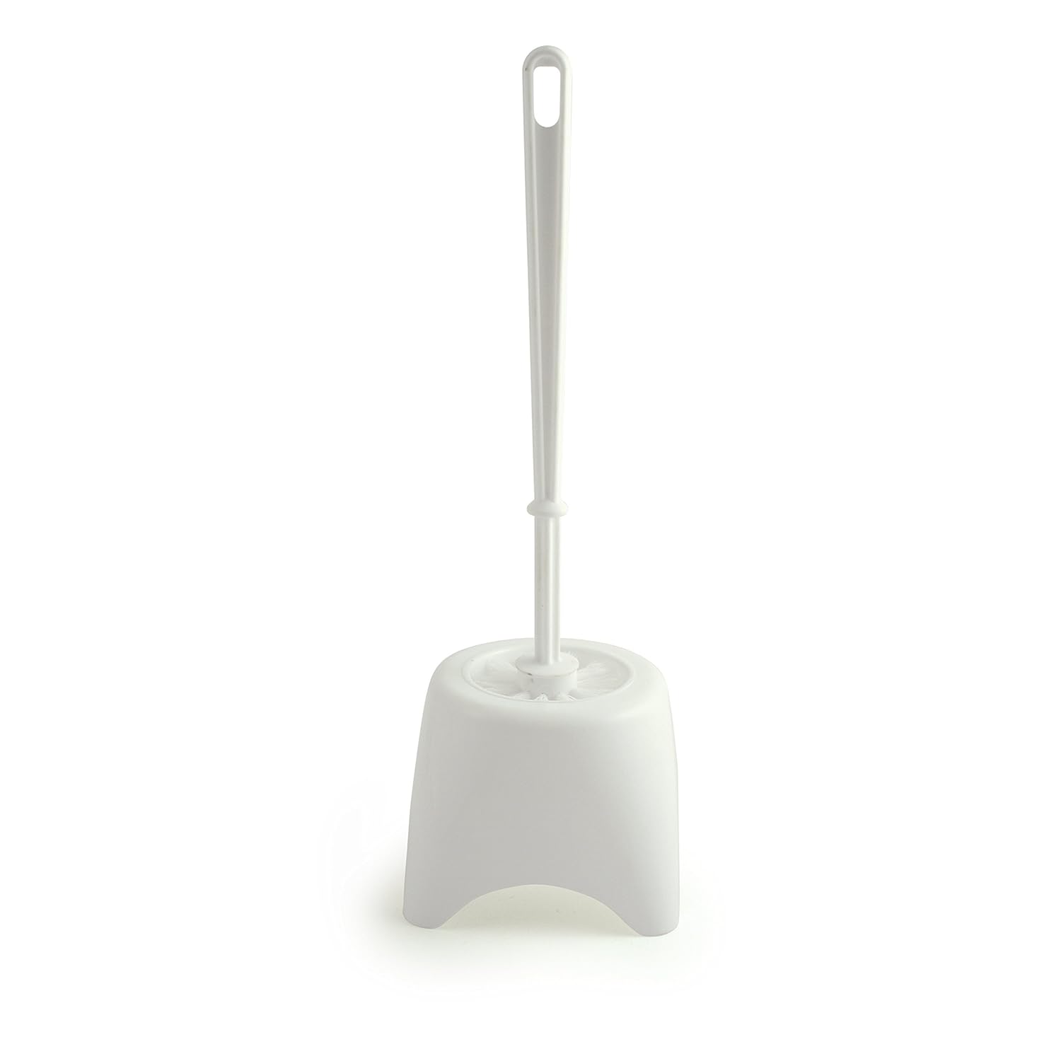 Bentley Toilet Brush Set with Potted Holder, White, M