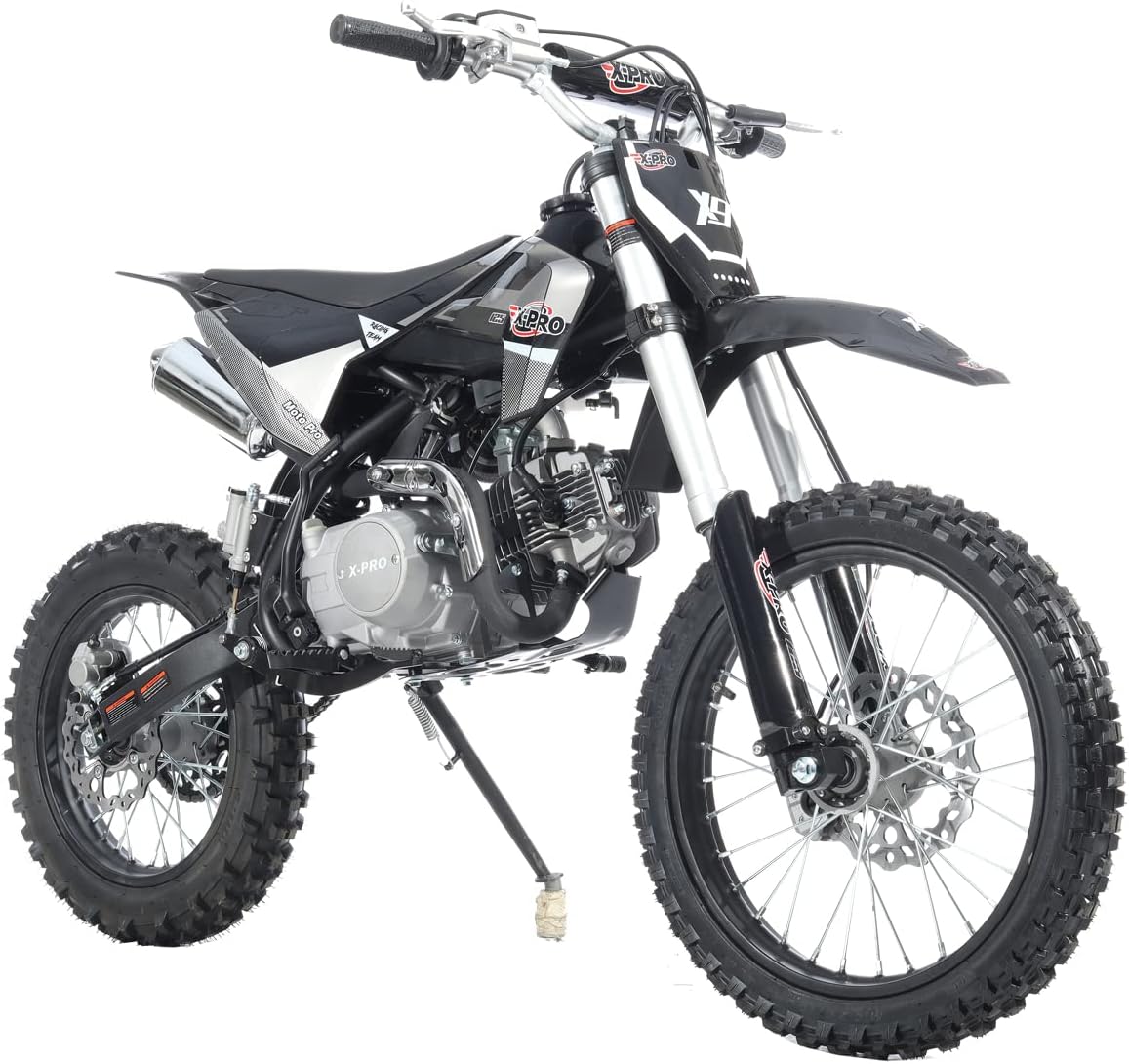 X-PRO 125cc Gas Dirt Bike Pit Bike Adults Dirt Pit Bike 125 Dirt Bike Dirt Pitbike,Big 17"/14" Tires!