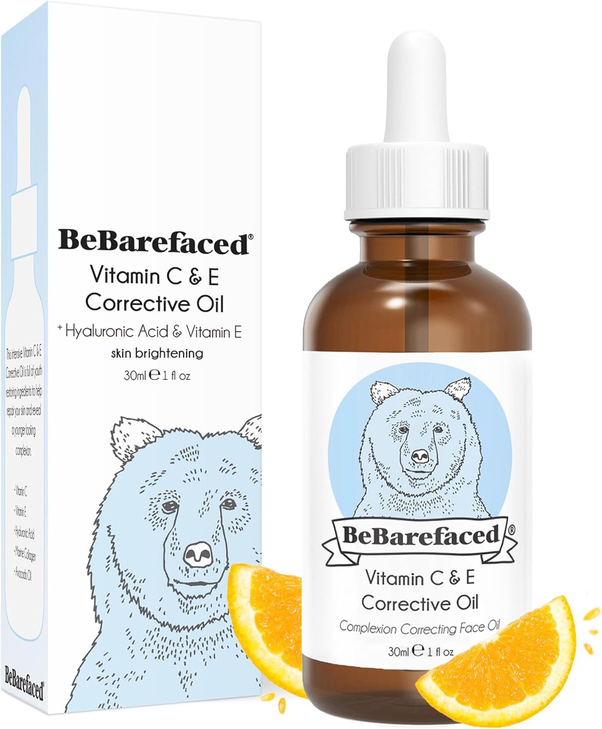 Face Oil + 10 Supercharged, 100% Natural Ingredients. Preservative Free, Anti-Ageing Facial Oil
