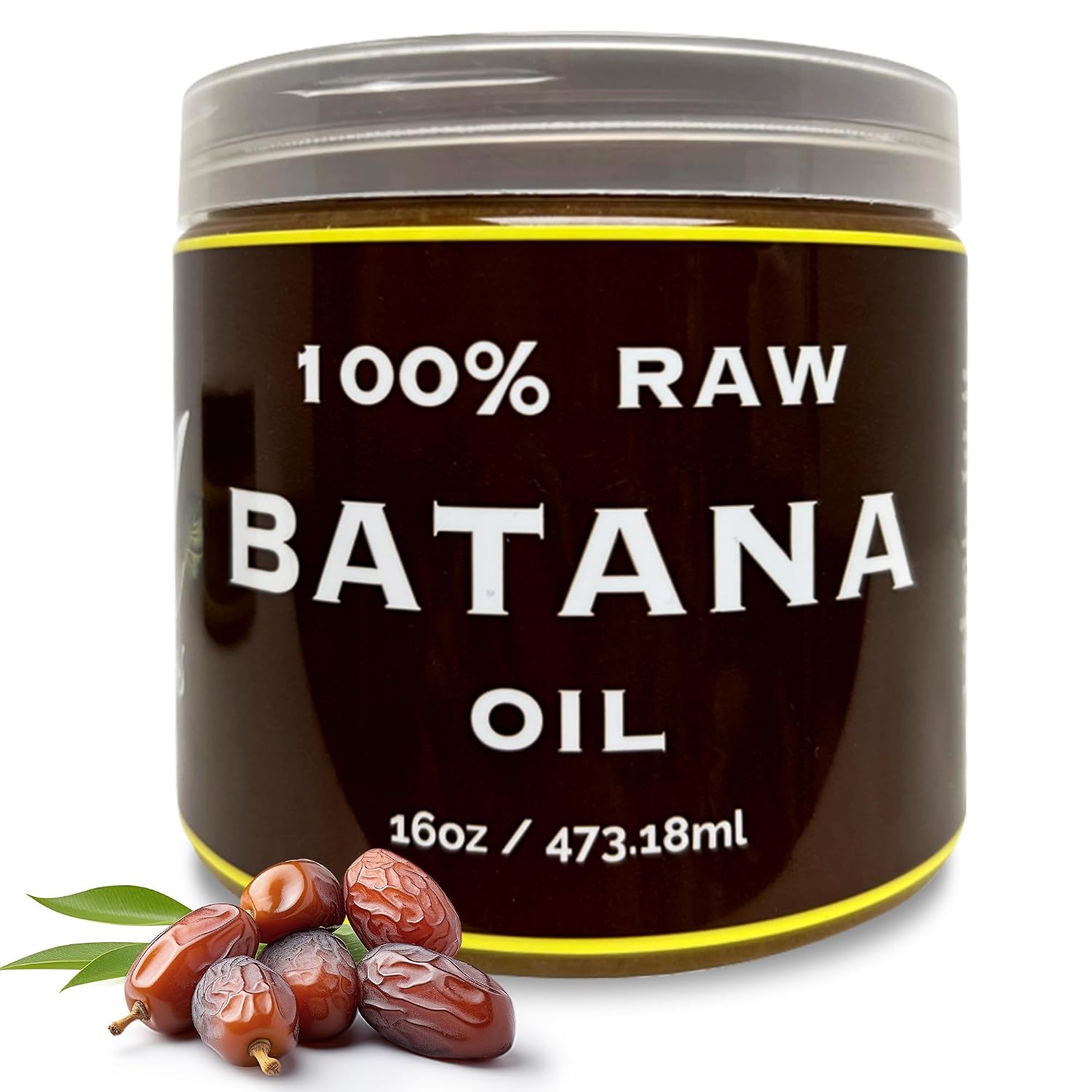RA COSMETICS 100% Natural Unrefined Batana Hair Oil for Healthy Hair, 16 oz | Dr Sebi Batana Oil Hair Moisturizer for Damaged Hair Repair| Strengthening and Nourishing Hair Conditioner