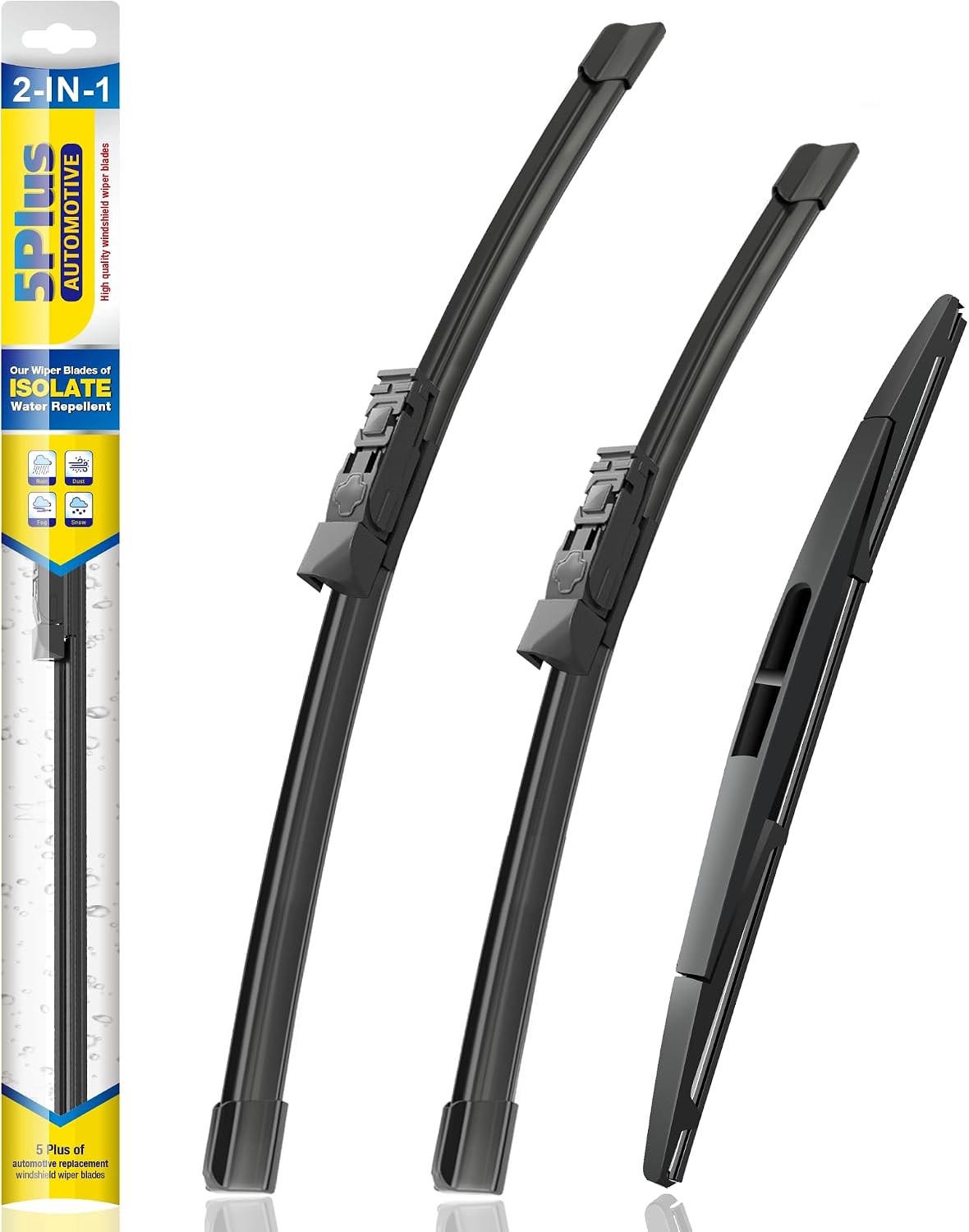 5 PLUS® Silicone Windshield Wiper Blades Replacement for 2024 2023 2022 2021 2020 SUBARU Outback Wiper Blades(Set of 3),Automotive Replacement Windshield Wiper Blades-26"/18"/16"