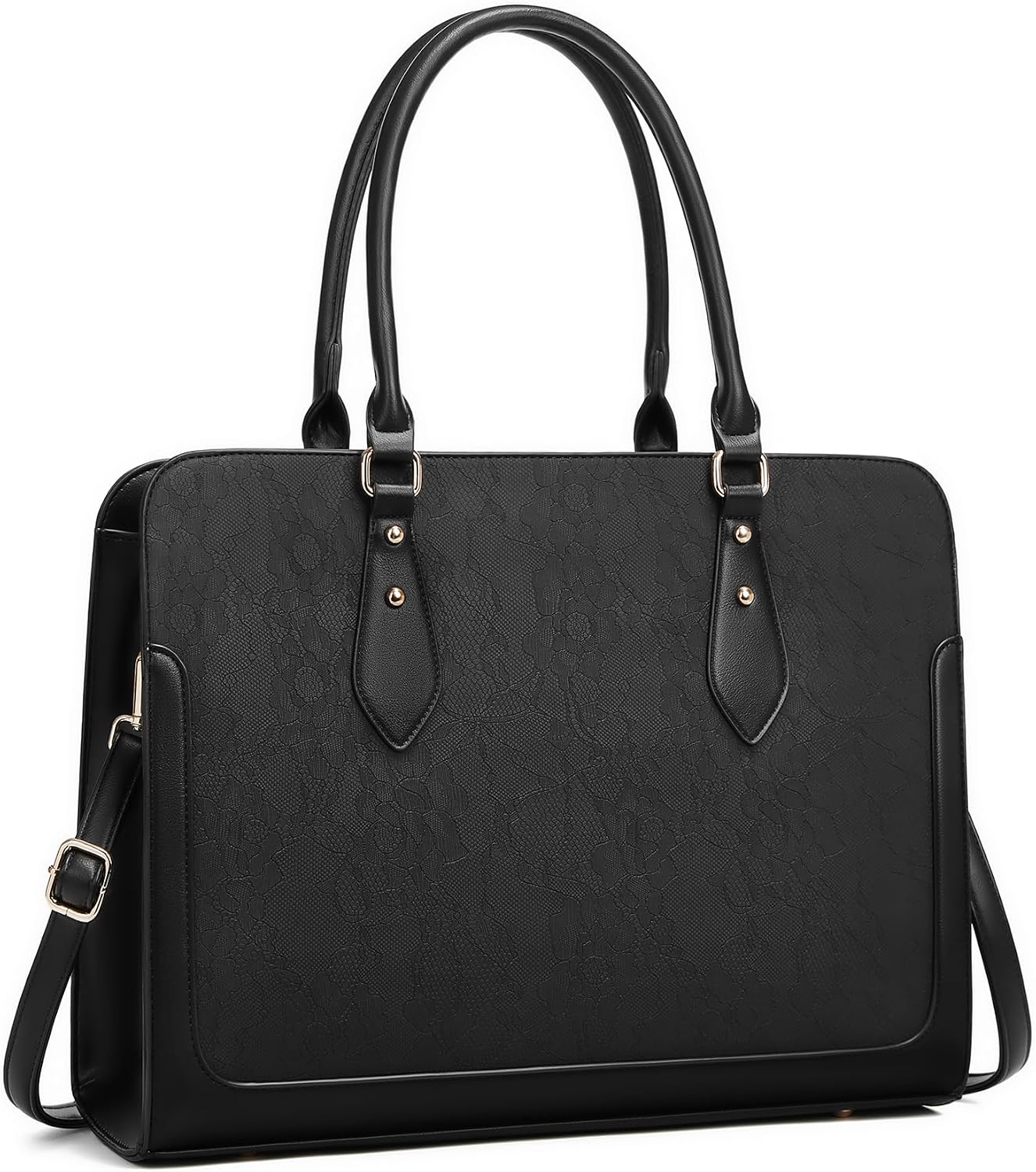 Laptop Bag for Women 15.6 Inch Work Tote Bag for Women,Leather Computer Bags Waterproof Tote Professional Briefcase,Large Capacity Business Office Bag for Work