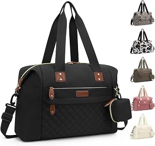 Diaper Bag Tote, Diaper Baby Bags with Pacifier Case, Shoulder Straps, Stroller Clips, Waterproof Large Mommy Bag Maternity Bag Travel Baby Bag for Mom and Dad, black