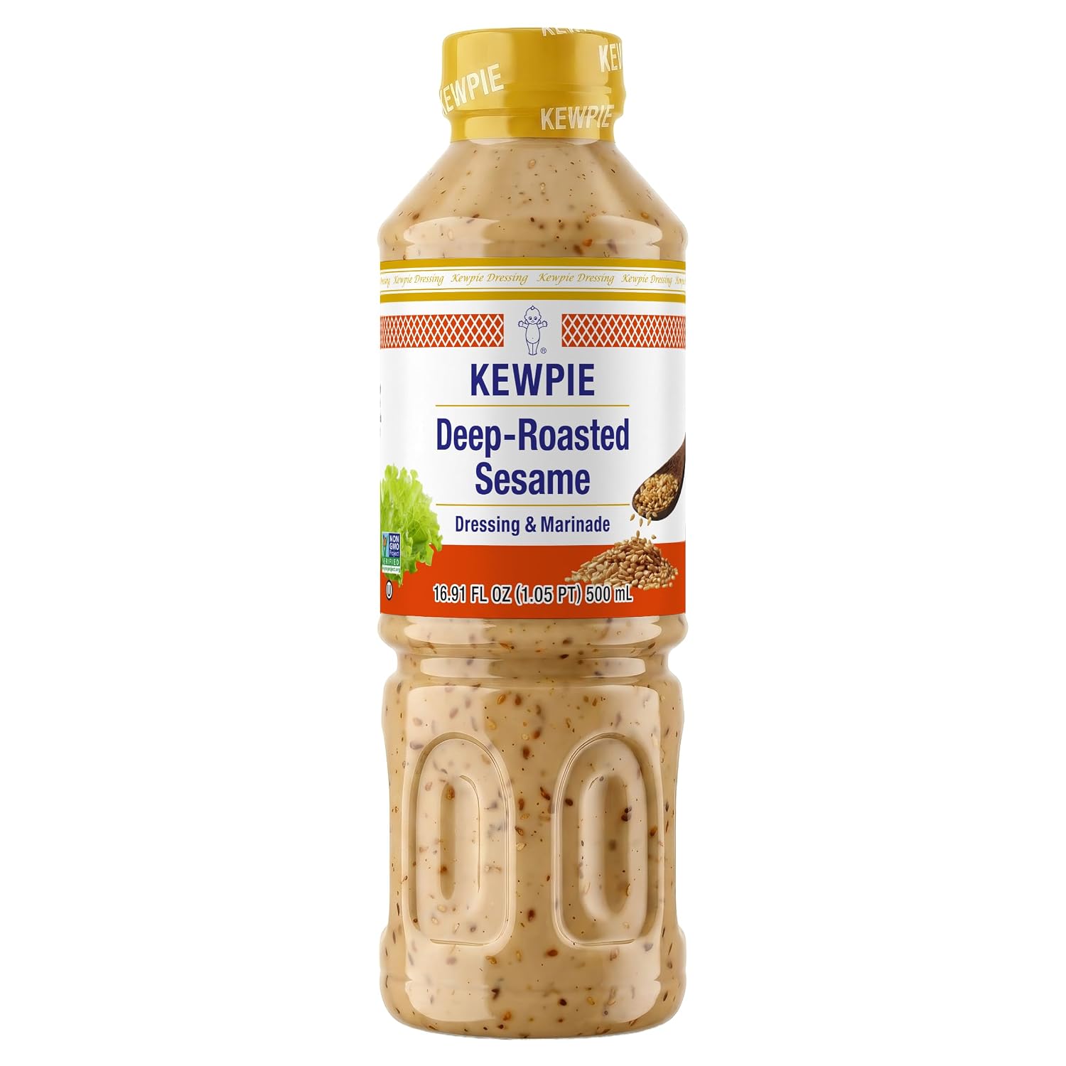 Kewpie Deep Roasted Sesame Dressing Marinade, Japanese Style, 16.9 fl oz
