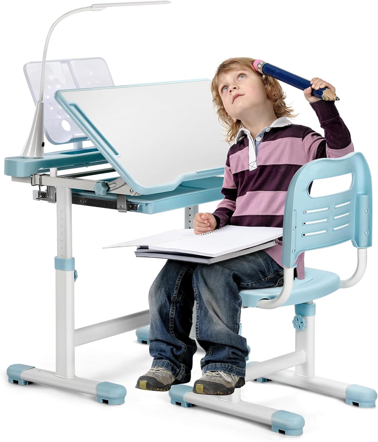 Rengue Kids' Desk & Chair Sets Blue