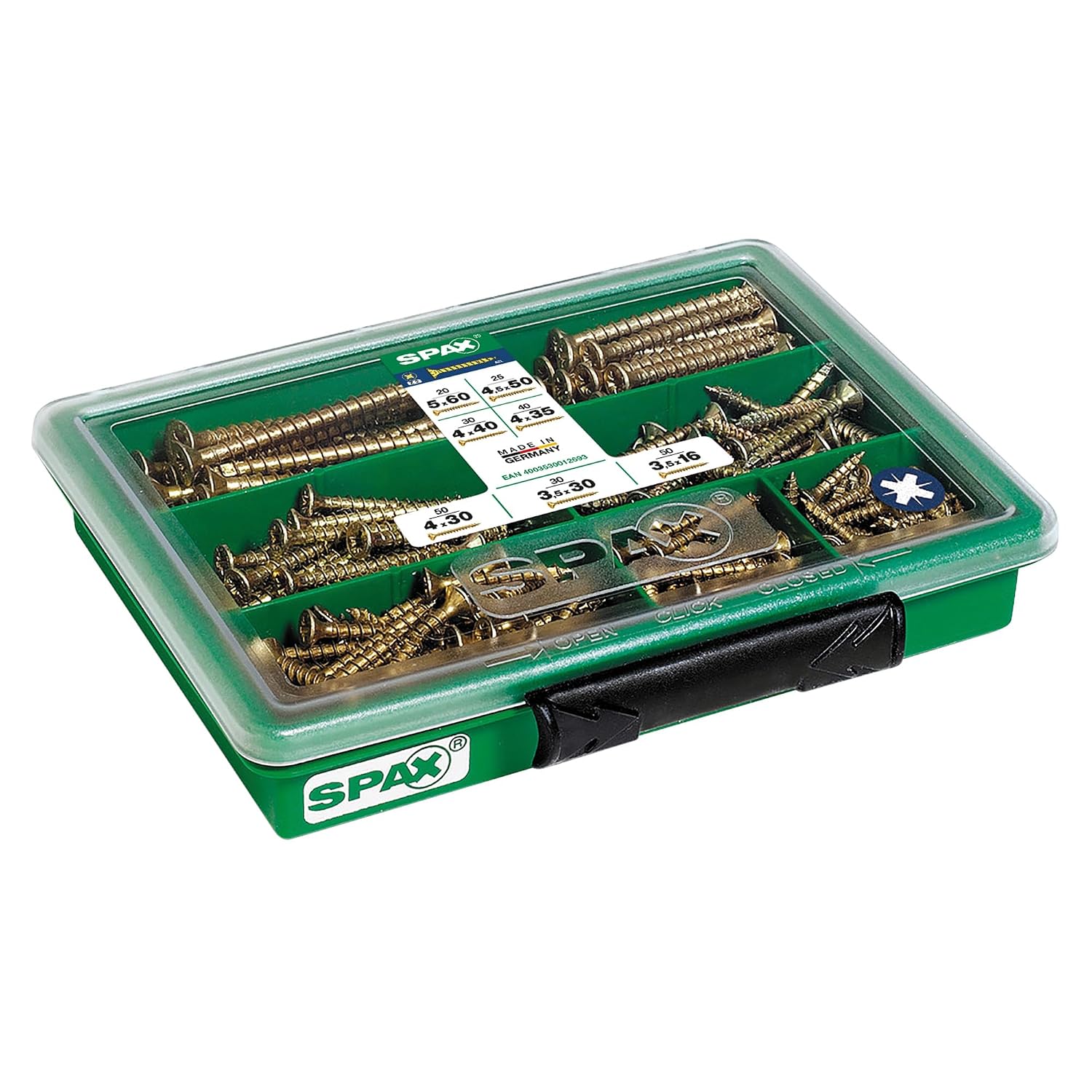 Spax Screw Assortment Box 245 Pieces