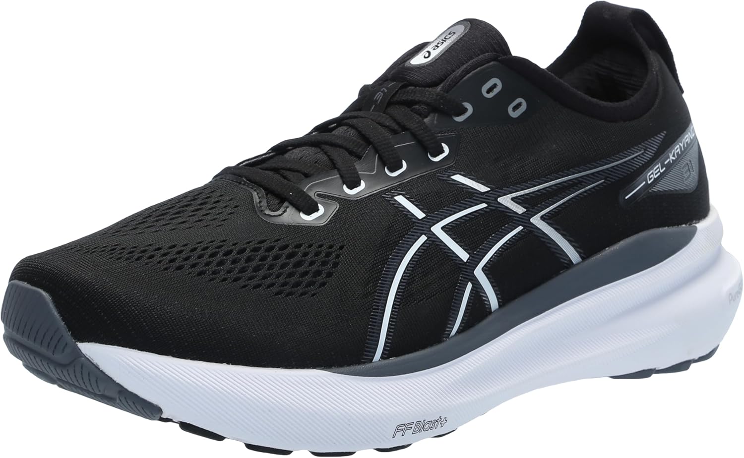 ASICS Men's Gel-Kayano 31 Running Shoes, 11, Black/White