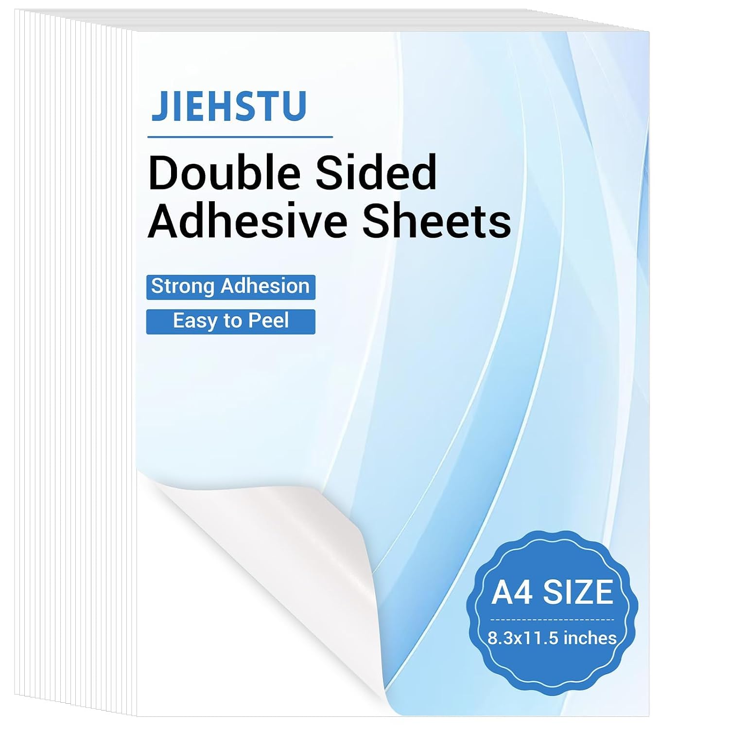 30 Sheets A4 Double Sided Adhesive Tape, 8.3x11.5 for Arts Crafts