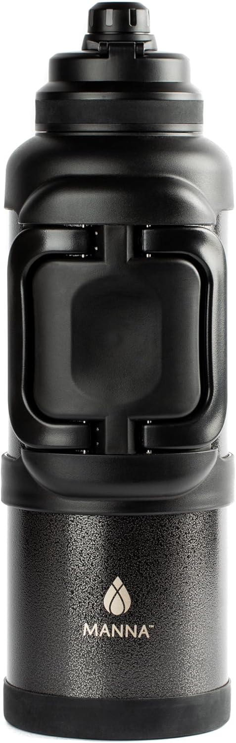 Manna Titan Stainless Steel Vacuum Insulated Gallon Jug - 4L - Onyx