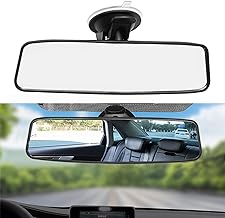 Rear View Mirror, Adjustable Car Interior Rear View Mirror Car Seat Child Safety Mirror for Universal Cars Trucks SUV-9.64 x 2.6 inch (White)