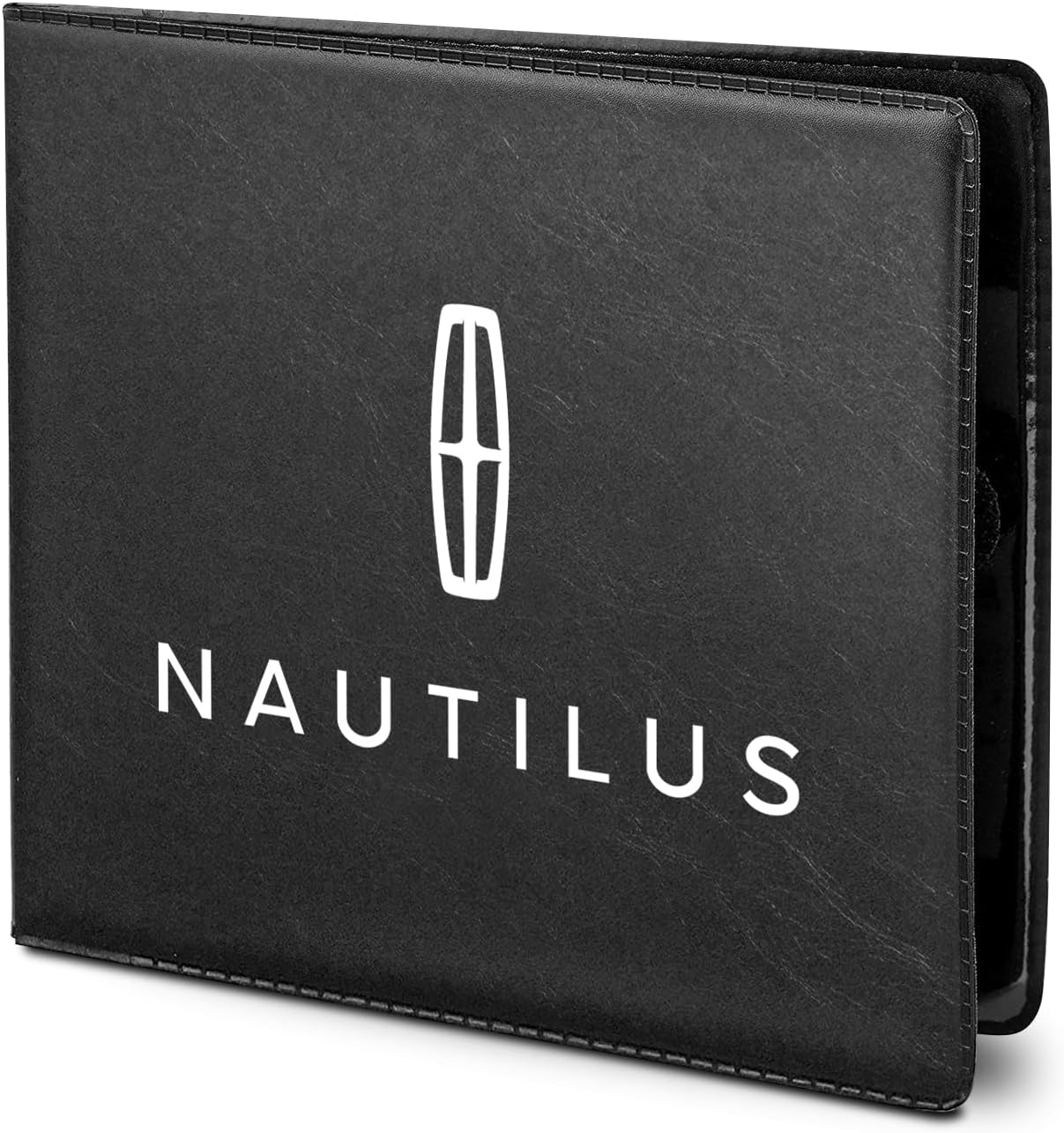 for Lincoln Nautilus Car Auto Insurance Registration Black PU Leather Document Holder Wallet