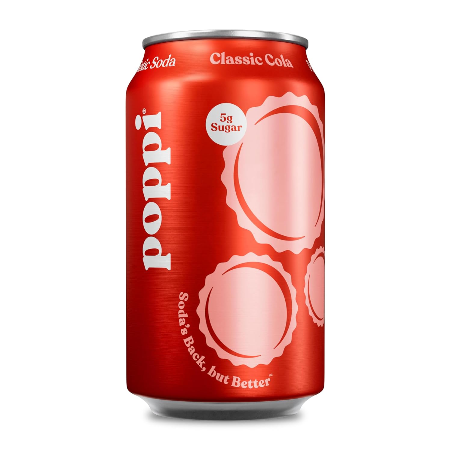 Poppi Sparkling Prebiotic Soda Beverage with Apple Cider Vinegar, Seltzer Water and Fruit Juice, Classic Cola Flavor, 12 Fl Oz, 1 Count, Packaging May Vary
