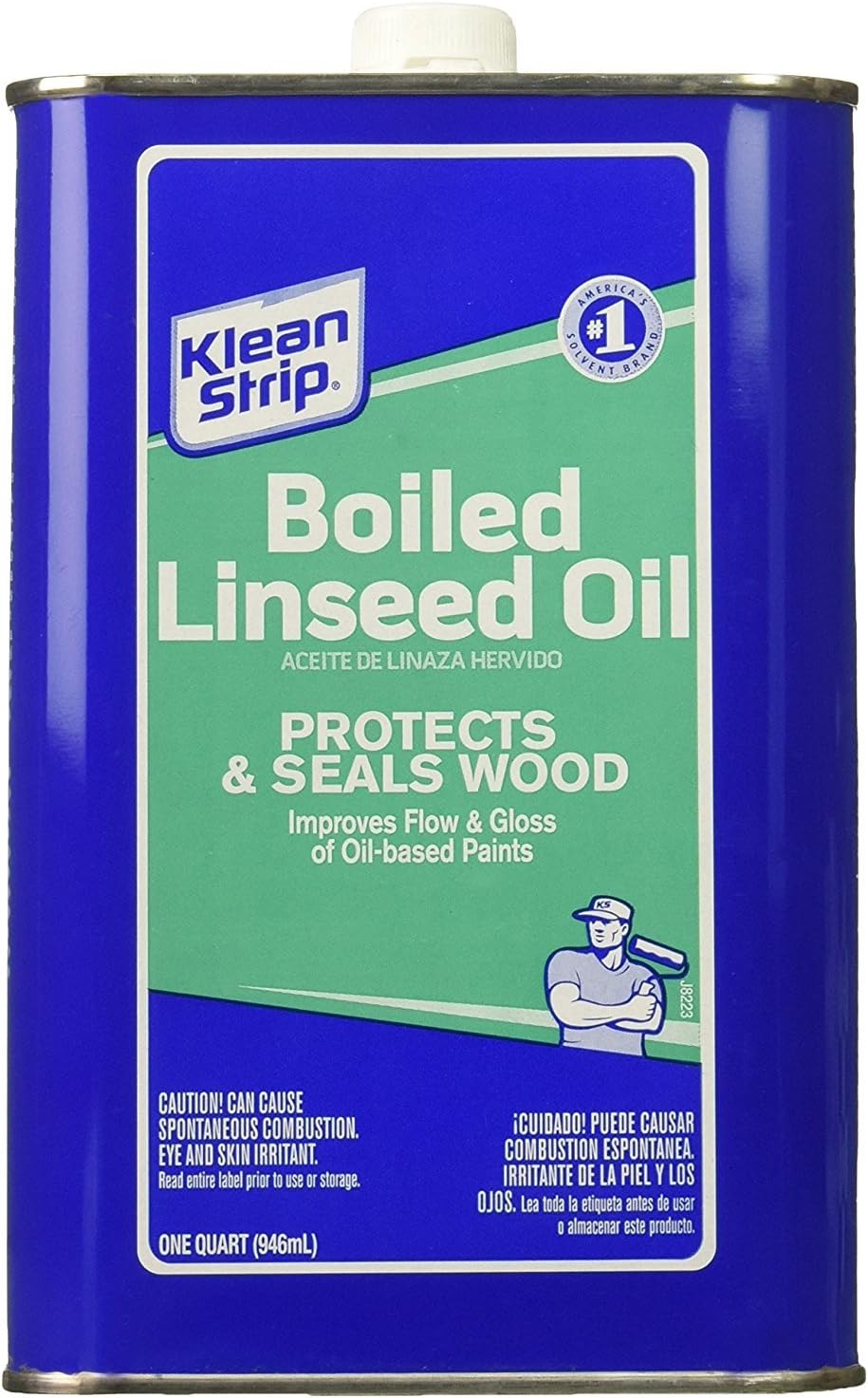 Klean-Strip Green QLO45 Boiled Linseed Oil, 1-Quart