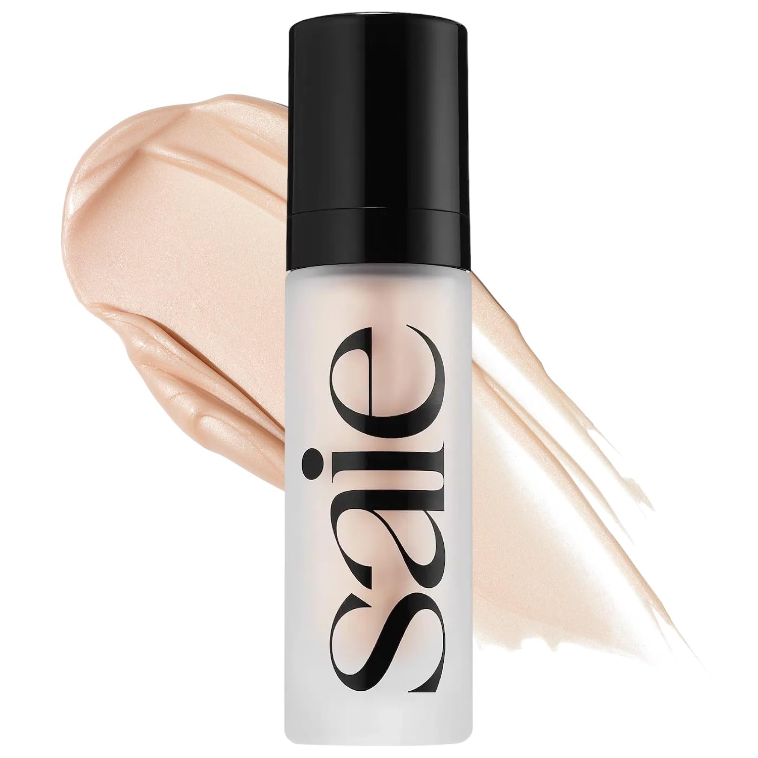 Saie Glowy Super Gel Illuminating Face Makeup Primer, Starglow (1 oz) | Multipurpose Hydrating Glow Serum Gel with Squalane Oil, Glitter-Free Liquid Highlighter, Non-Comedogenic Skincare Makeup