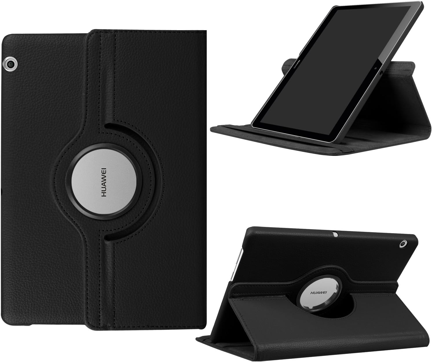 Funluna Huawei MediaPad T3 10 360° Rotation Case Cover with Flap/Positioning Stand for Huawei MediaPad T3 10 9.6 Inch Touch Tablet 2017 Model