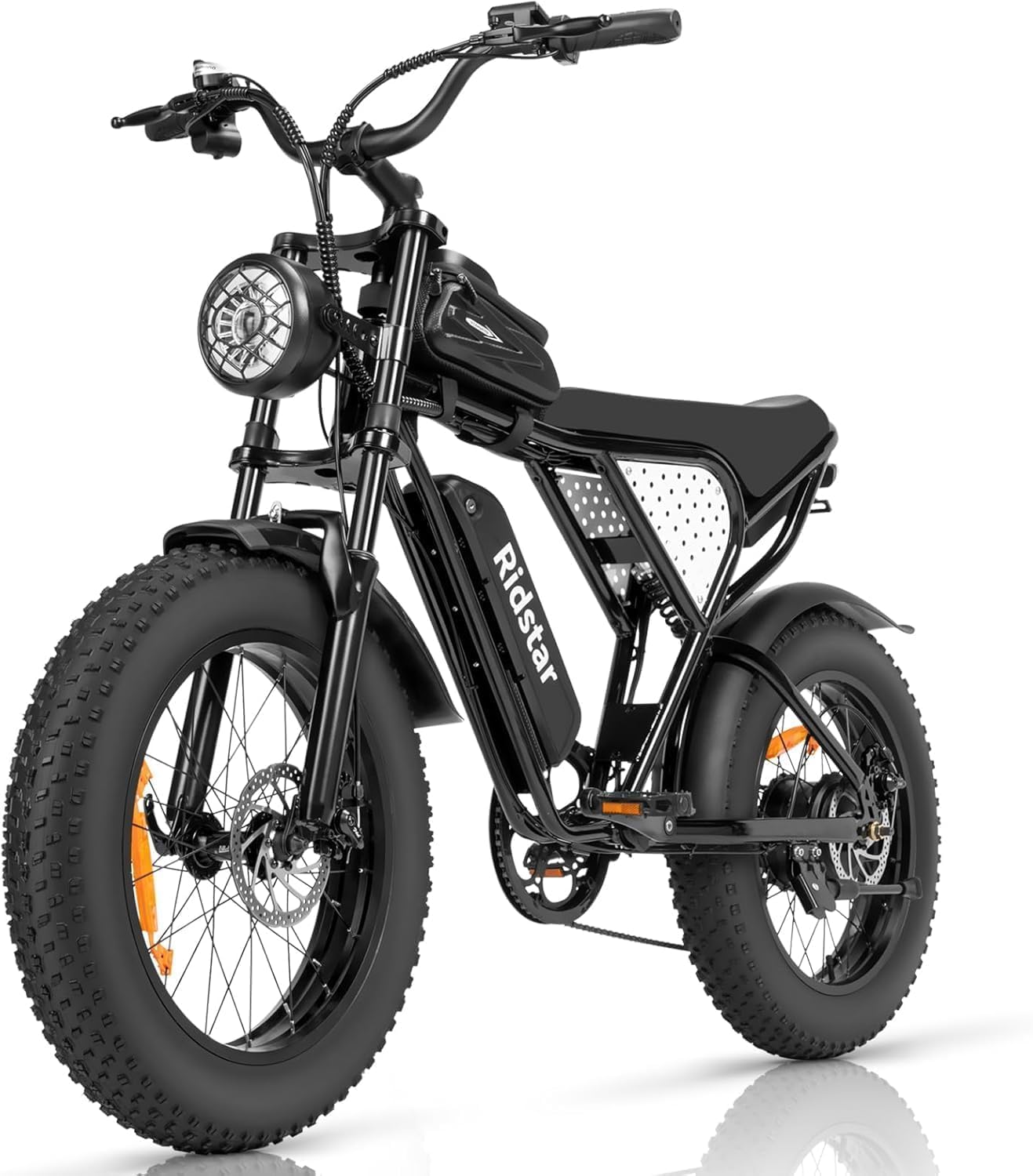 Electric Bike for Adults Q20, Peak 3000/1500W, 37/30MPH,52V 40AH,48V/20AH E-Bike,30-180 Miles Electric Motorcycle, 20" Fat Tire Dirt Bike, UL2849 GCC All Terrain for Mountains, Snow, Sand, Road