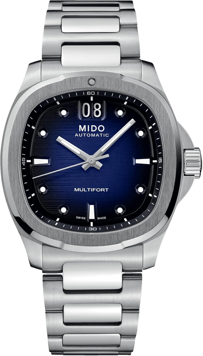 MIDO Multifort TV Big Date - Swiss Automatic Watch for Men - Stainless Steel, 40mm Case