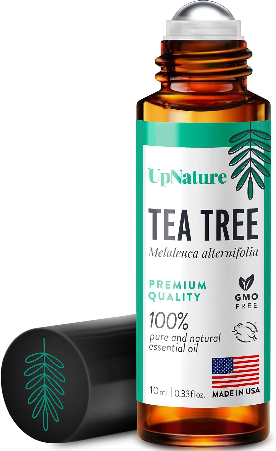 UpNature Tea Tree Essential Oil Roll On - 100% Natural Tea Tree Oil for Skin