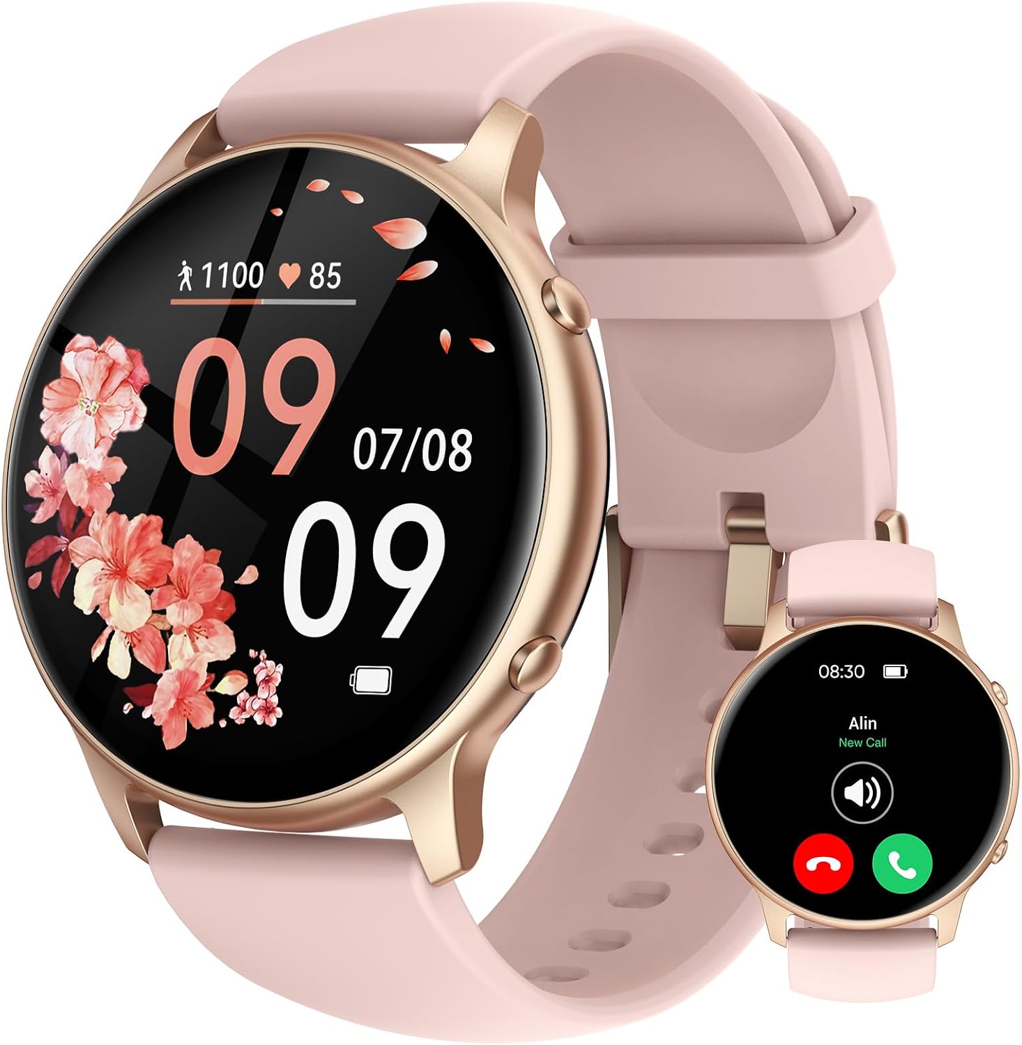 TUYOMA Smart Watches for Women - Fitness Watch with 1.32'' Touch Screen, Step Counter, SpO2 Heart Rate Sleep Monitor, Activity Trackers IP68 Waterproof Smartwatch for iOS Android