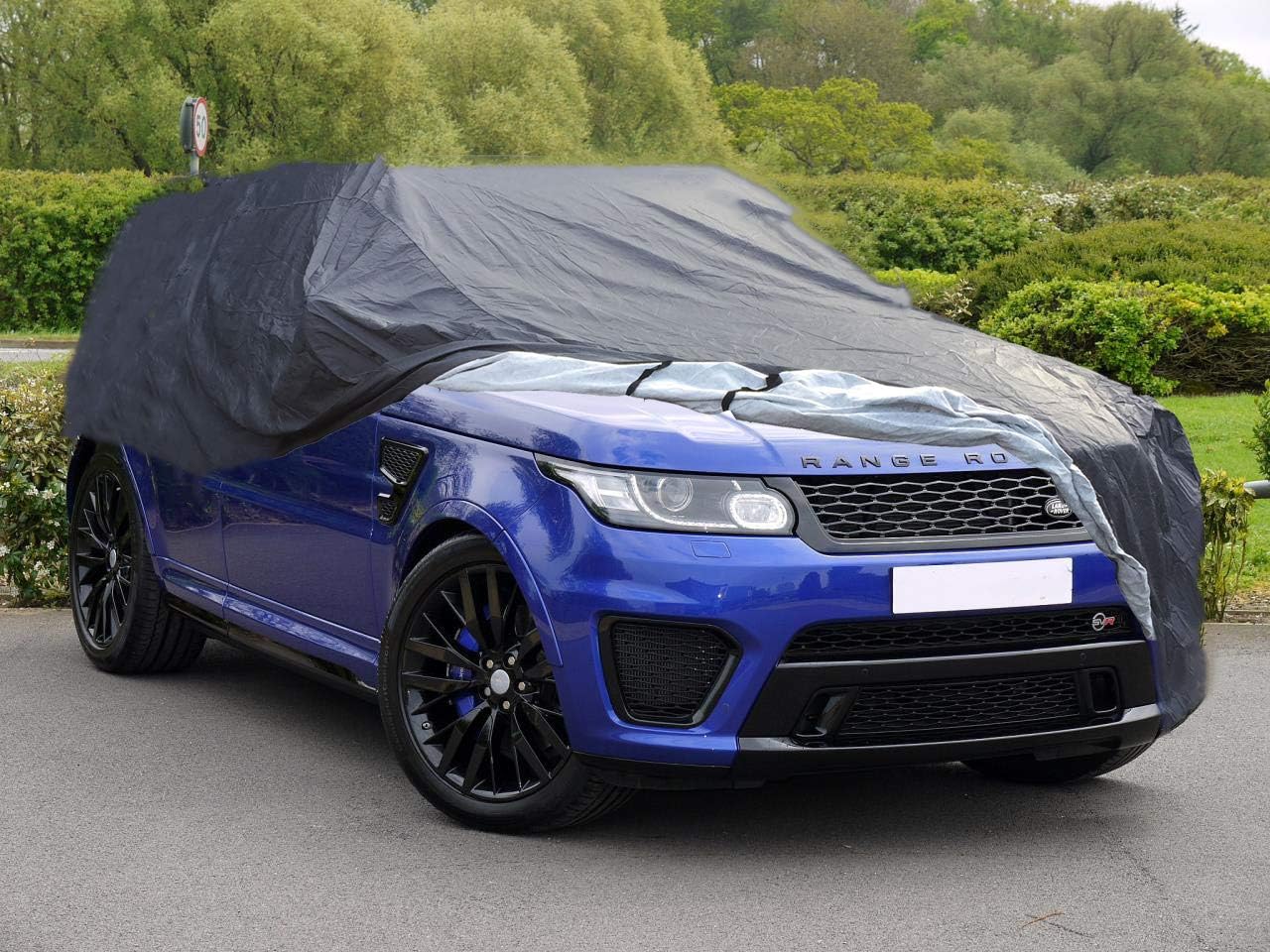 Shield Autocare XL 4x4 SUV Universal Full Car Cover for Winter | All-Weather Heavy Duty Waterproof Breathable Indoor Outdoor Protection Anti Frost & Snow