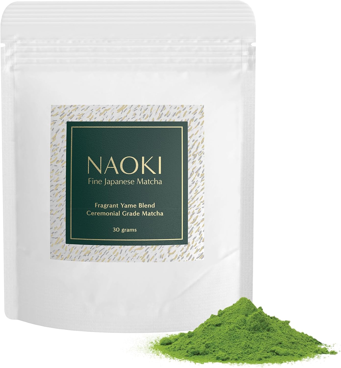 Naoki Matcha (Fragrant Yame Blend, 30g) Authentic Japanese Matcha Green Tea Powder Ceremonial Grade from Yame, Fukuoka
