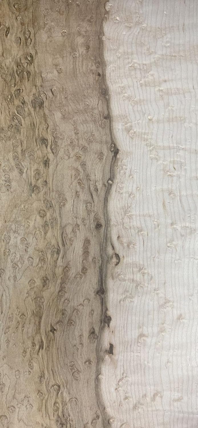 Exotic Birdseye Maple Bookmatched Knife Blank/Tool Handle Sets with Size 5" x 1-1/2" x 3/8" (24)