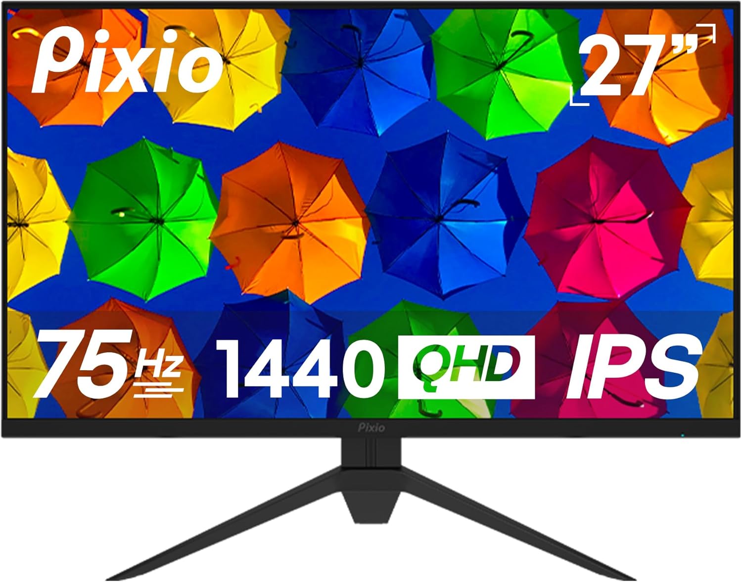Pixio PX274 Prime 27 inch 75Hz IPS WQHD 2560 x 1440p Wide Screen Display Adaptive Sync Productivity Gaming Hybrid Monitor