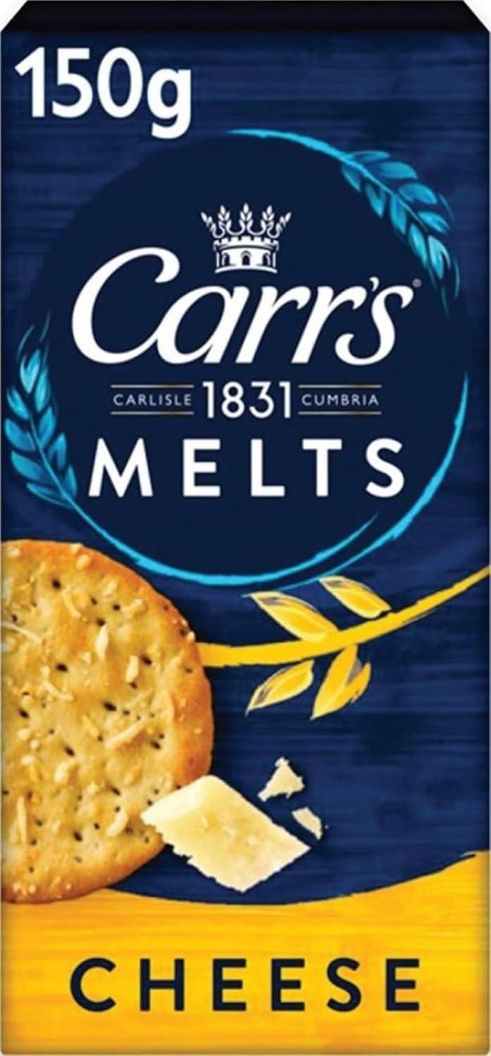 Carr's Melts Cheese Crackers, 150 g (Pack of 1)