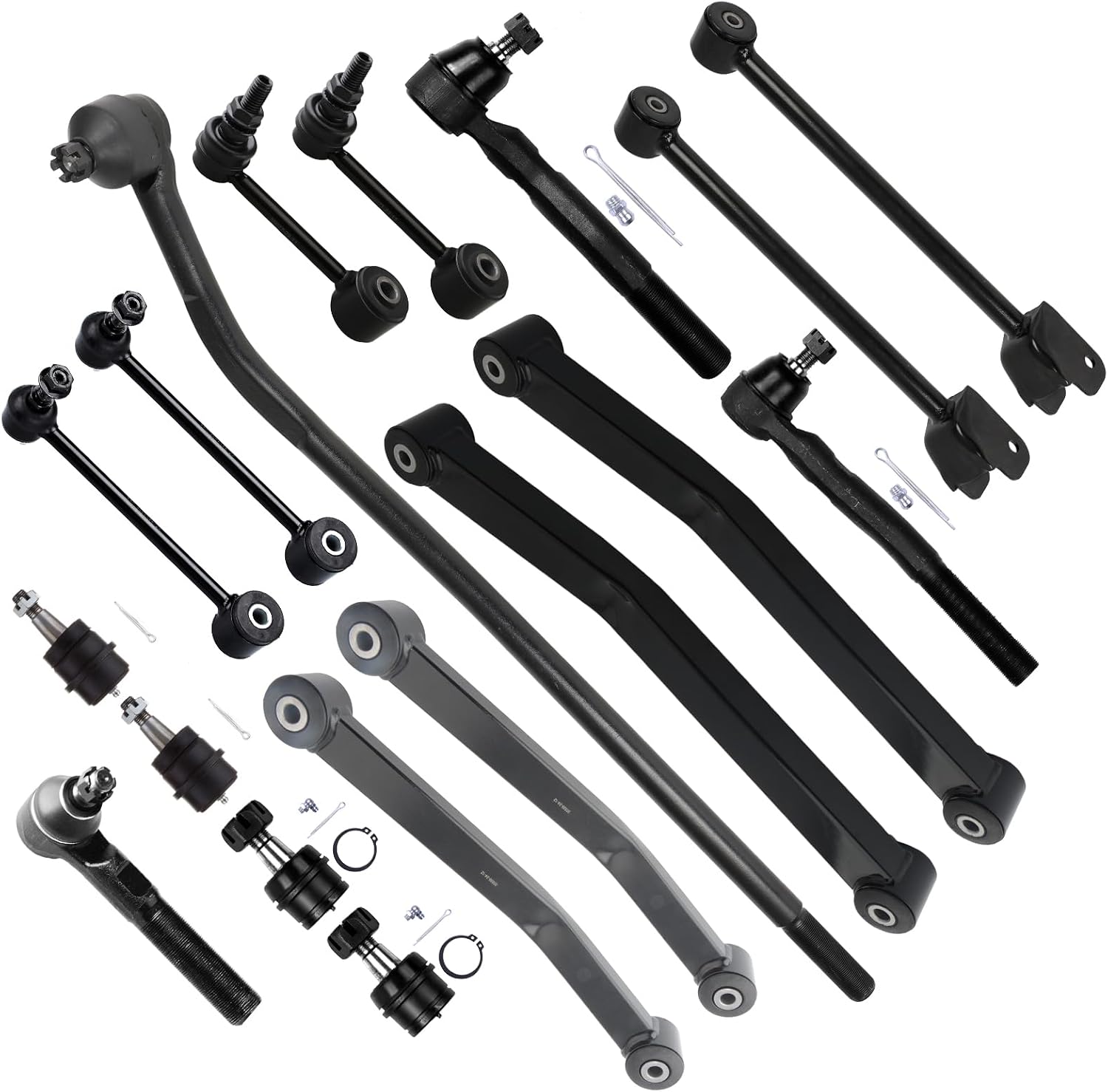 18pc Front Suspension Kit Replacement for Jeep Wrangler 2007-2017