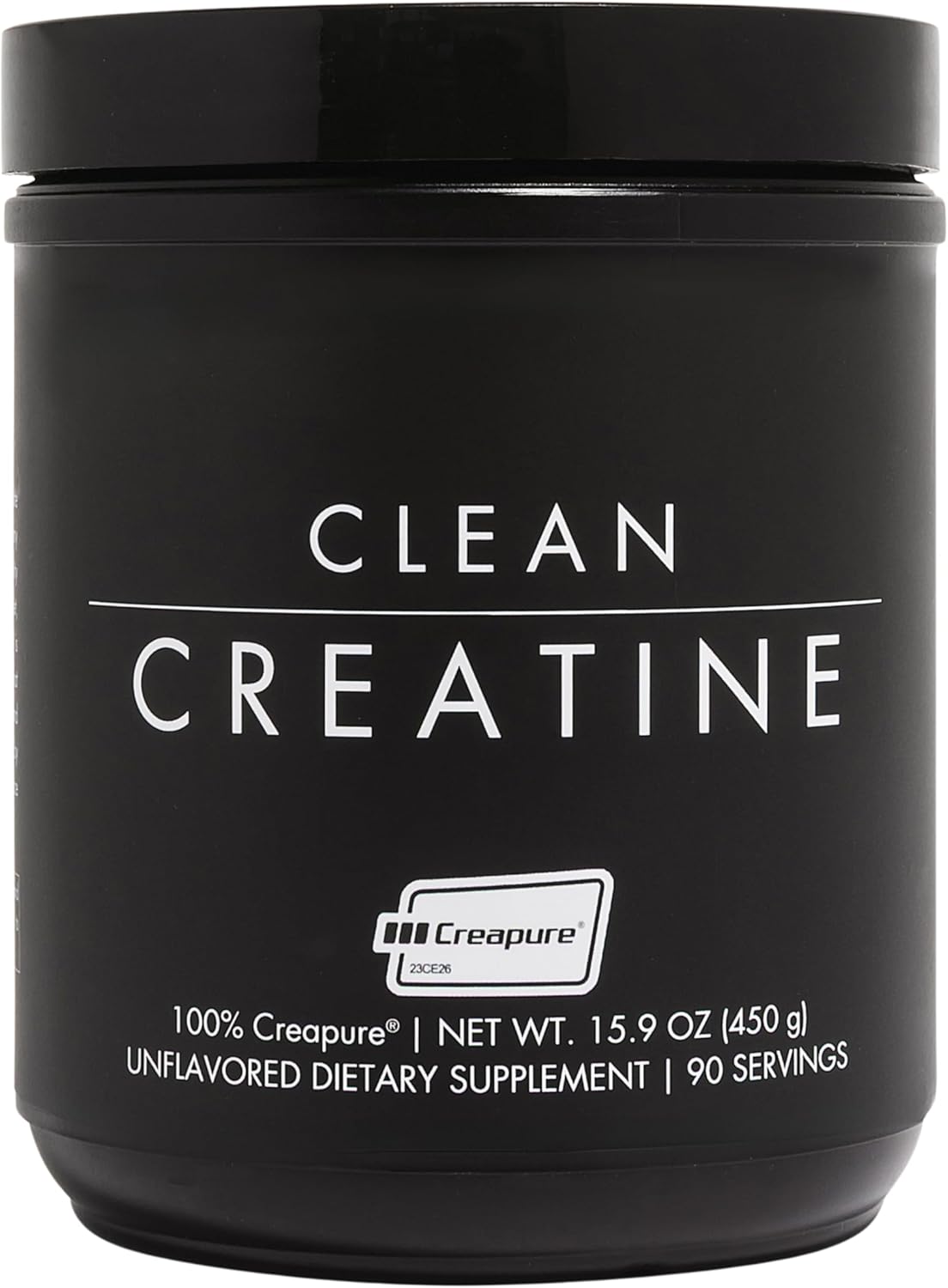 CLEAN Creatine - 100% Creapure® Creatine Monohydrate Powder for Muscle Health, Performance and Cognitive Support | 3rd Party Certified by NSF | 90 Servings | Unflavored | Vegan, Keto, and Gluten-Free