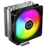 Cooler Master Hyper 212 Spectrum V3 ARGB CPU Air Cooler, 120mm PWM Fan, 4 Heat Pipes, Silver Nickel-Plated Copper, 152mm Tall, AMD Ryzen AM5|AM4, Intel LGA 1851|1700|1200 Brackets