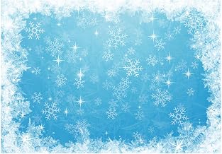 Allenjoy 7x5ft Ice Blue Winter Backdrop for Studio Photography 1st First Birthday Party Decoration Banner Festival White Snowflake Snowfall Christmas Background Baby Shower Kids Photo Booth Props